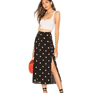 FREE PEOPLE Retro Love Midi Skirt